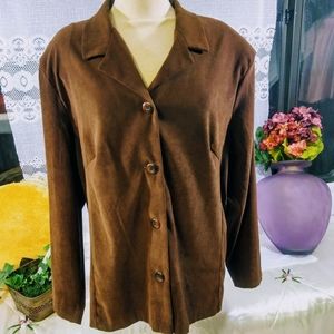 Karen and Co size 26 chocolate jacket.